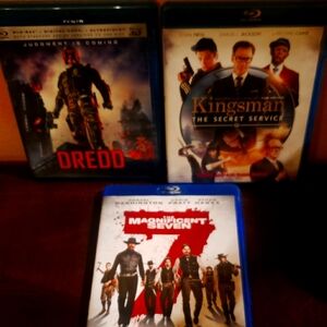 DVD's BluRays Set of 3